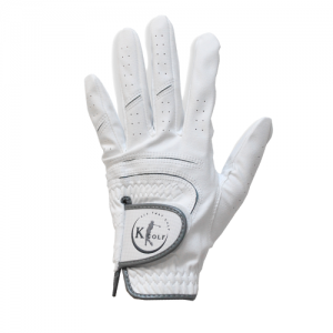 K Golf Town Softtouch Microfiber Men's Left Glove (Gray-White)